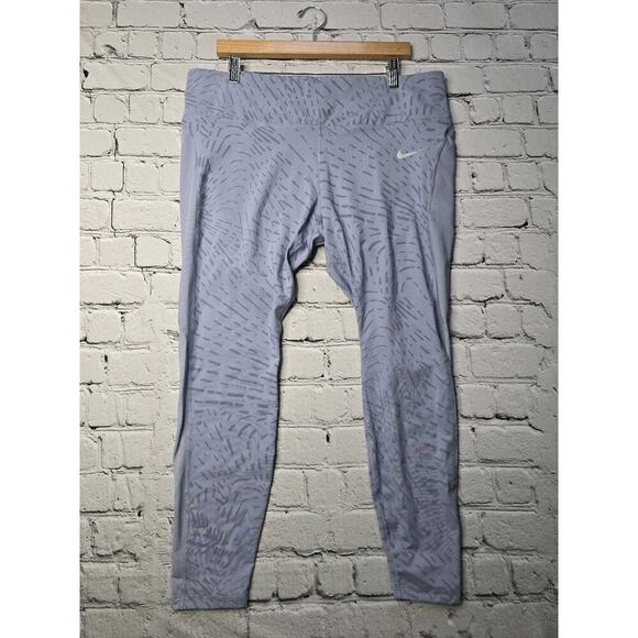 Nike Dri-Fit Run Division Fast Women's Running Leggings Purple New Size XXL - Picture 1 of 16